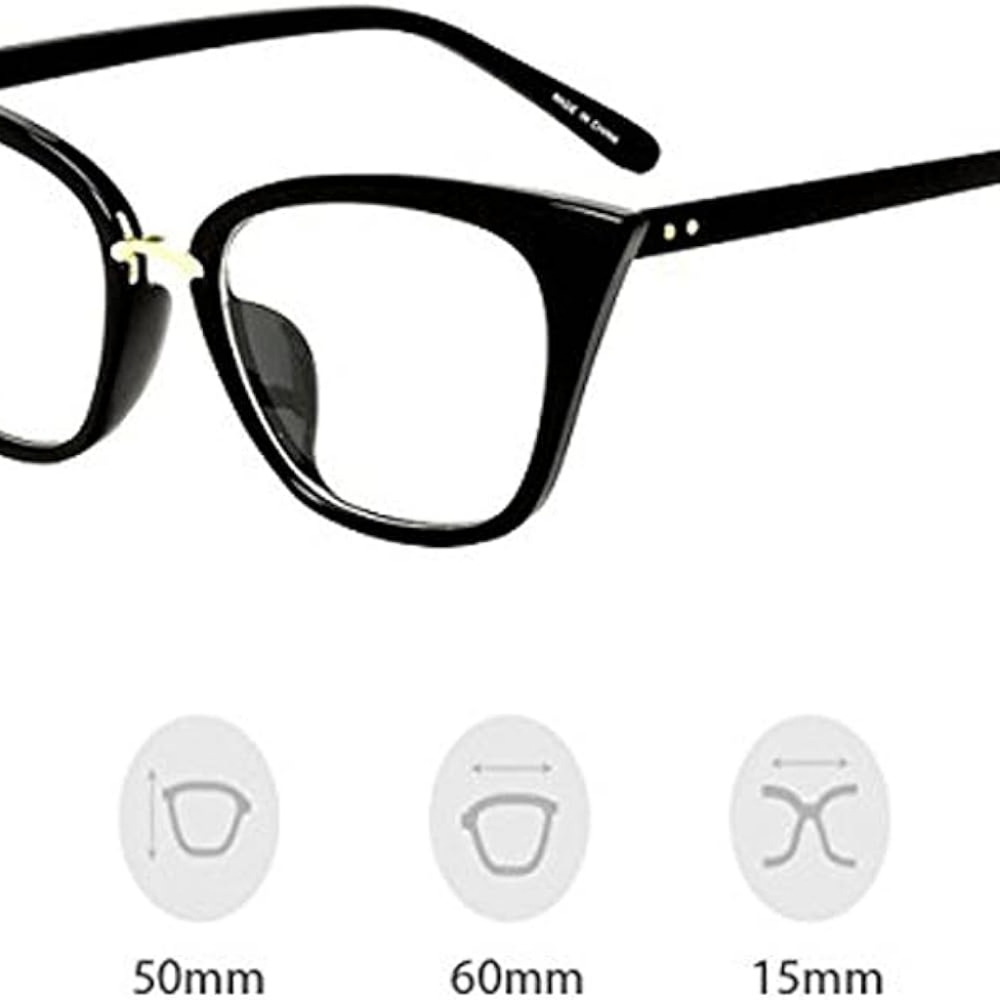 Stylish Women's Cat Eye Near Sighted Glasses NEW!! - Picture 3 of 3